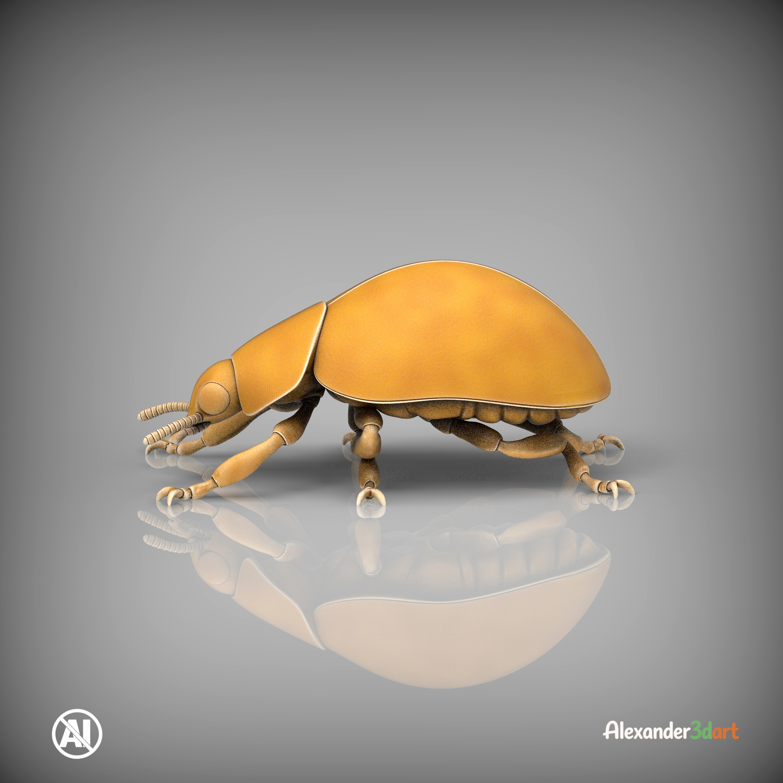 Ladybug 3D Print Model &ndash Realistic Beetle Insect STL 3D Model