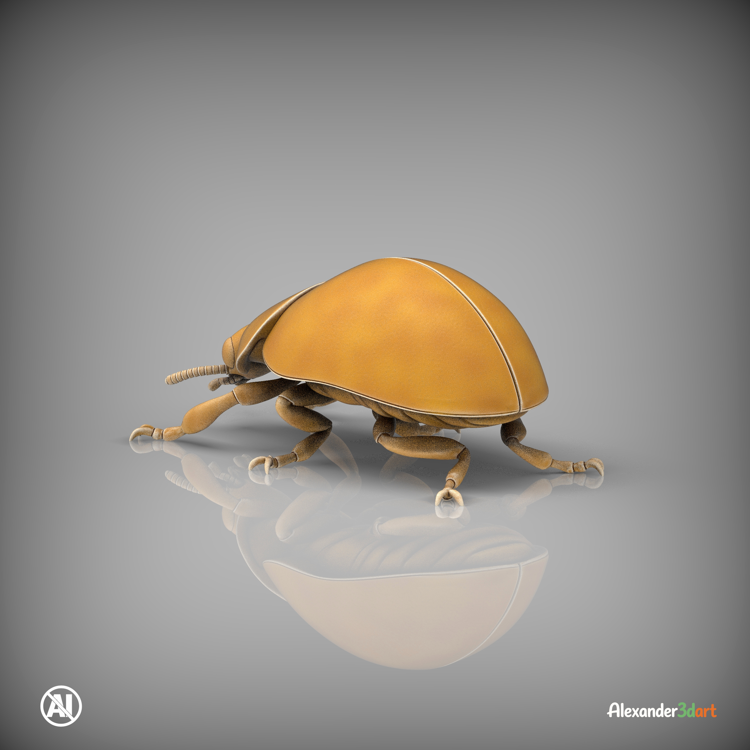 Ladybug 3D Print Model &ndash Realistic Beetle Insect STL 3D Model