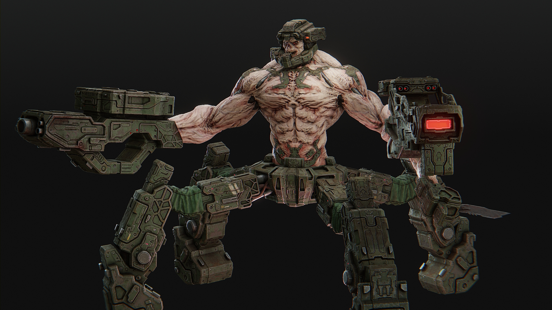 Cyborg Commando 3D Model