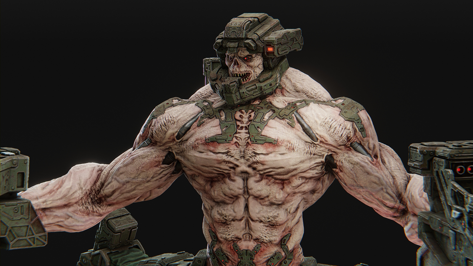 Cyborg Commando 3D Model