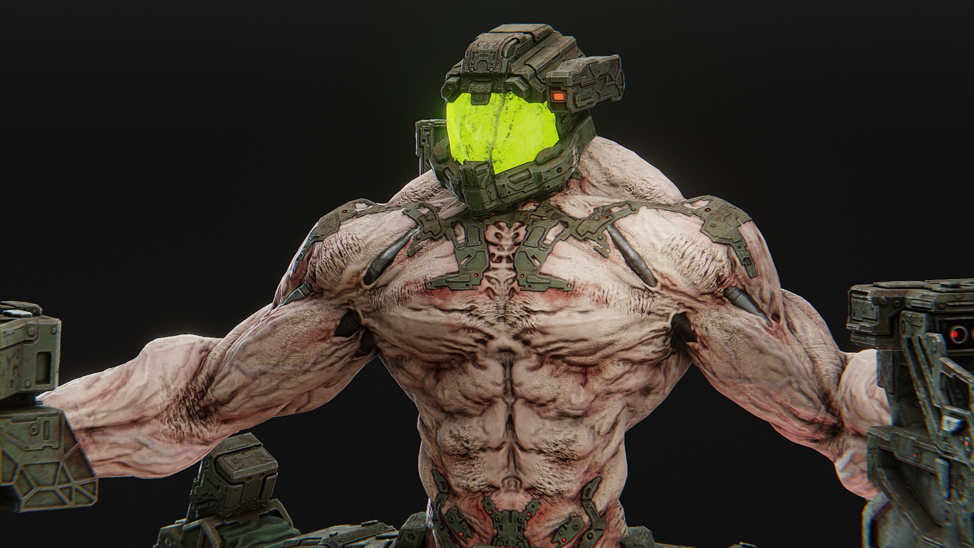 Cyborg Commando 3D Model