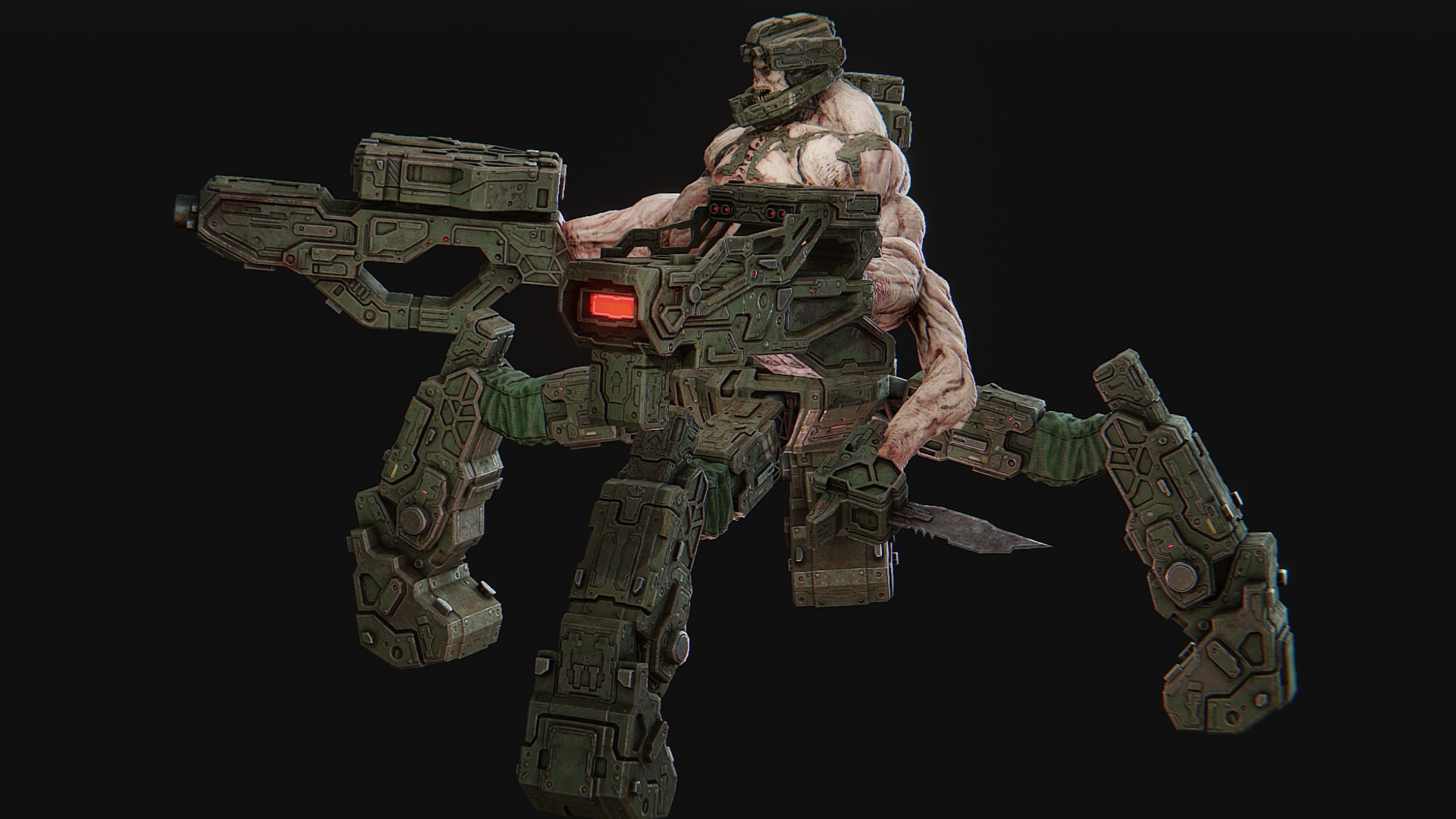 Cyborg Commando 3D Model