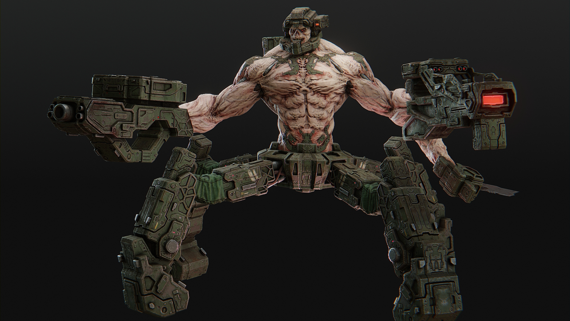Cyborg Commando 3D Model