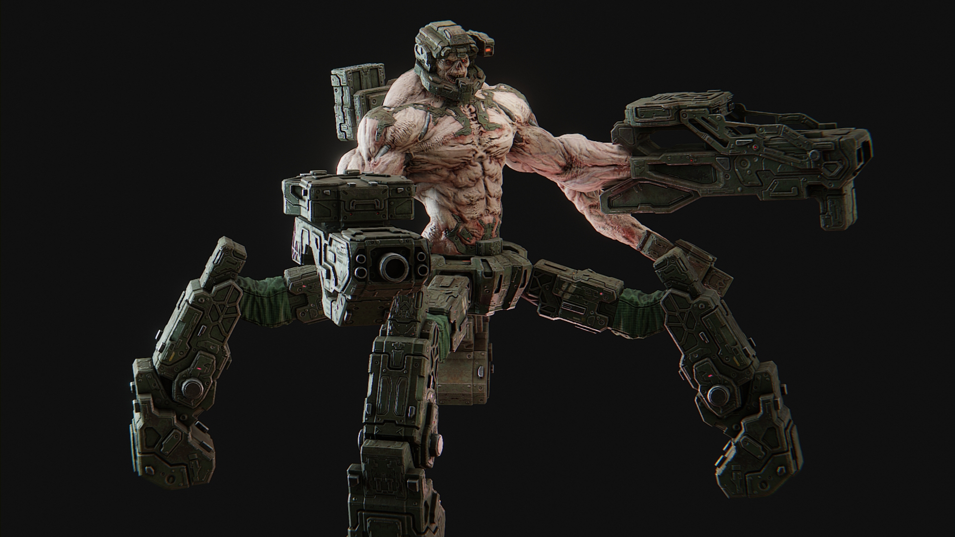 Cyborg Commando 3D Model