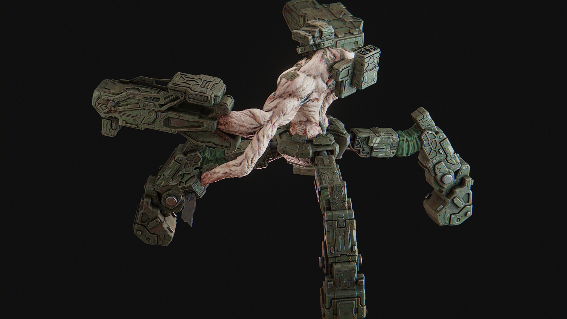 Cyborg Commando 3D Model