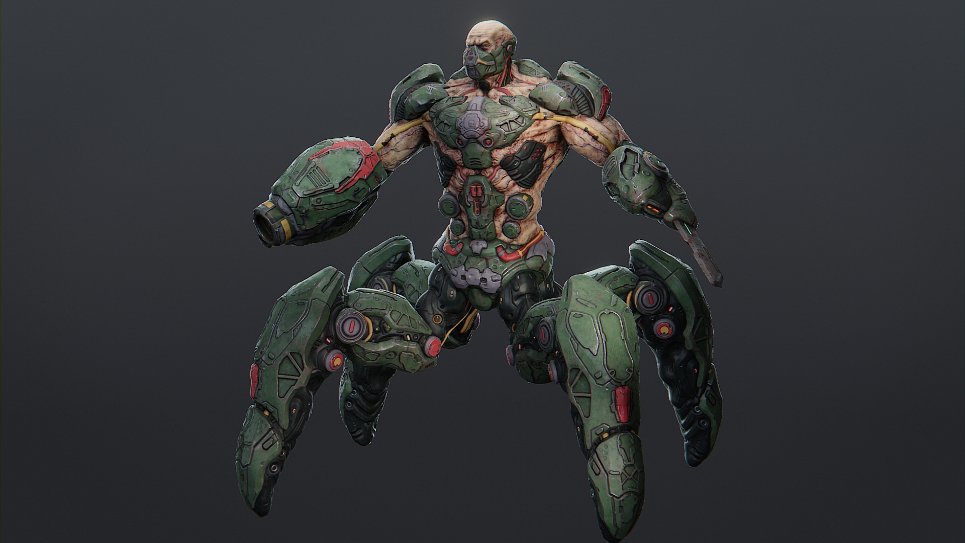 Cyborg Warlord 3D Model