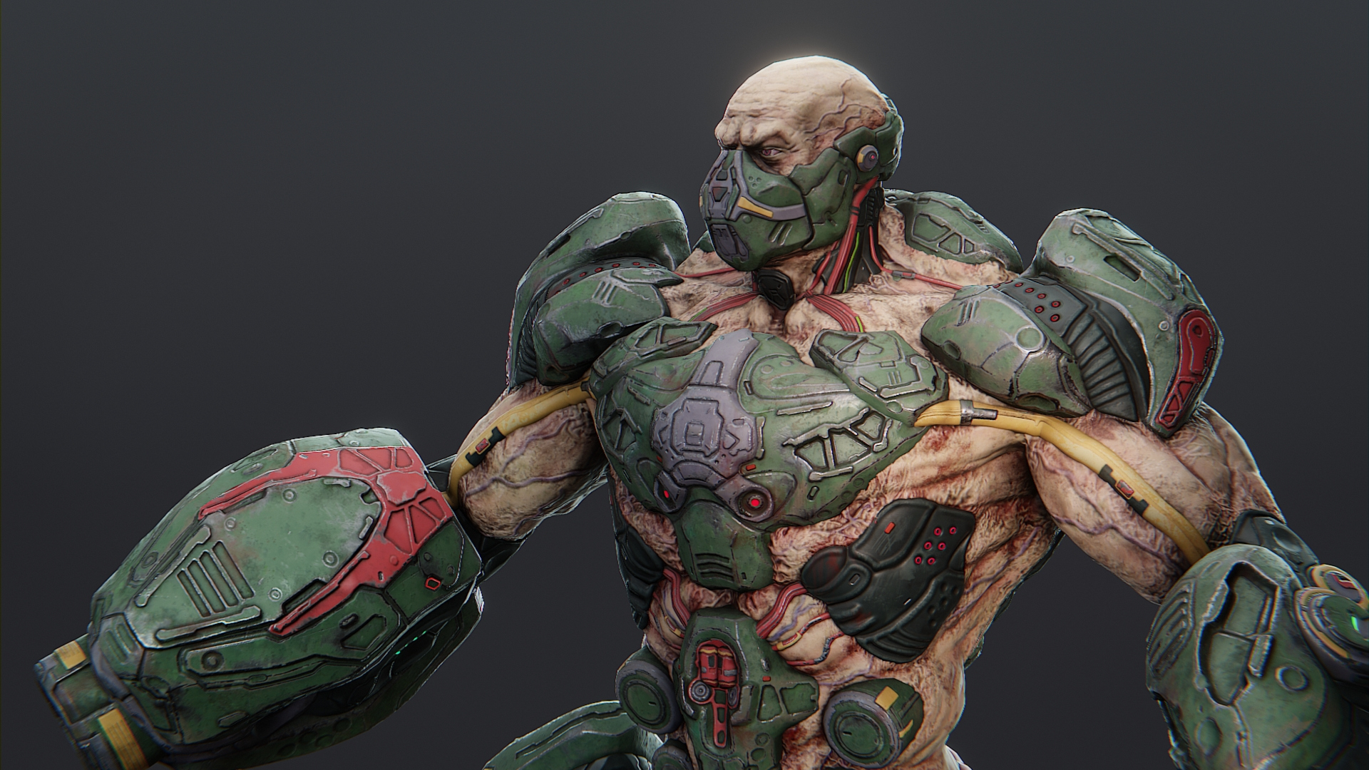 Cyborg Warlord 3D Model