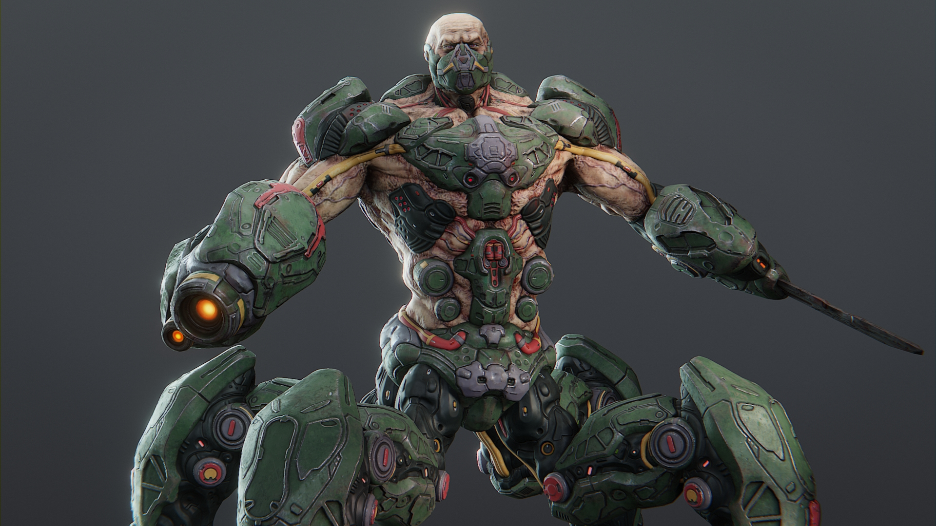 Cyborg Warlord 3D Model