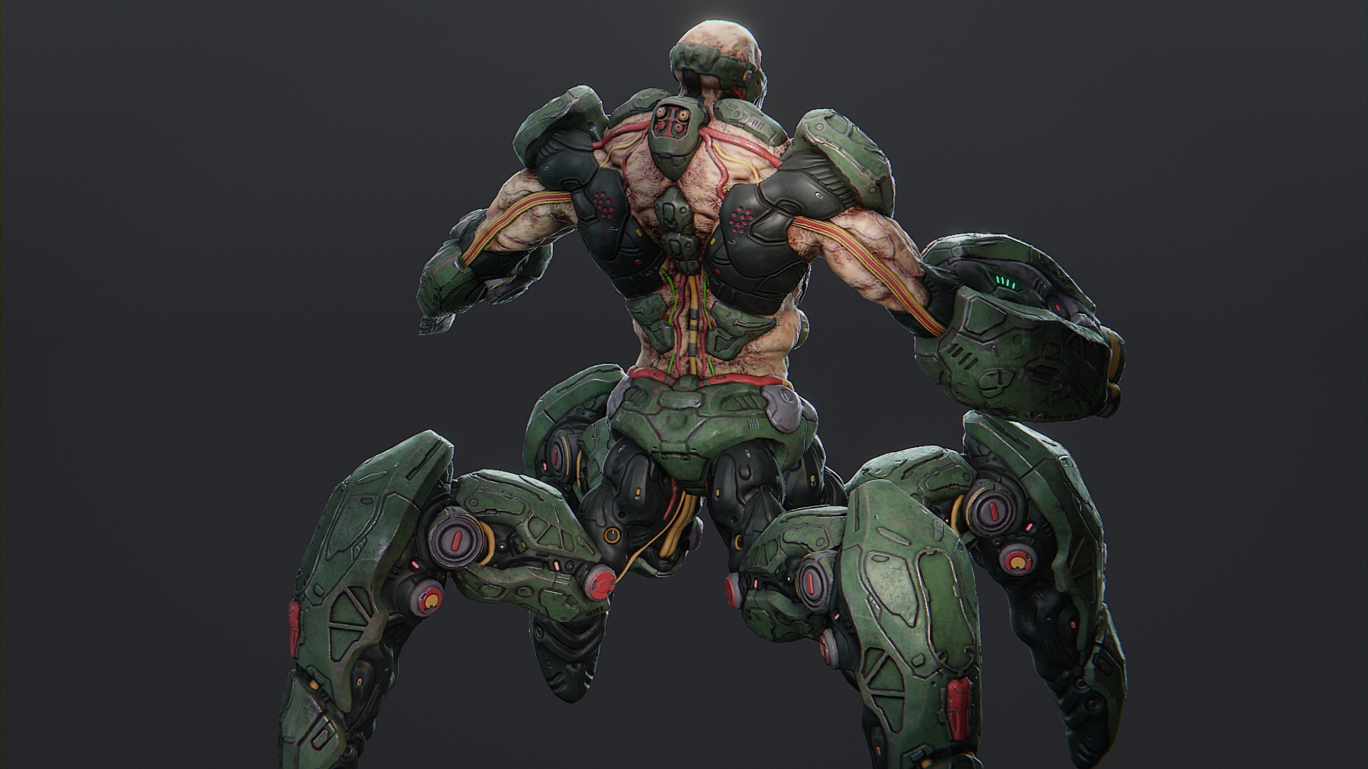 Cyborg Warlord 3D Model