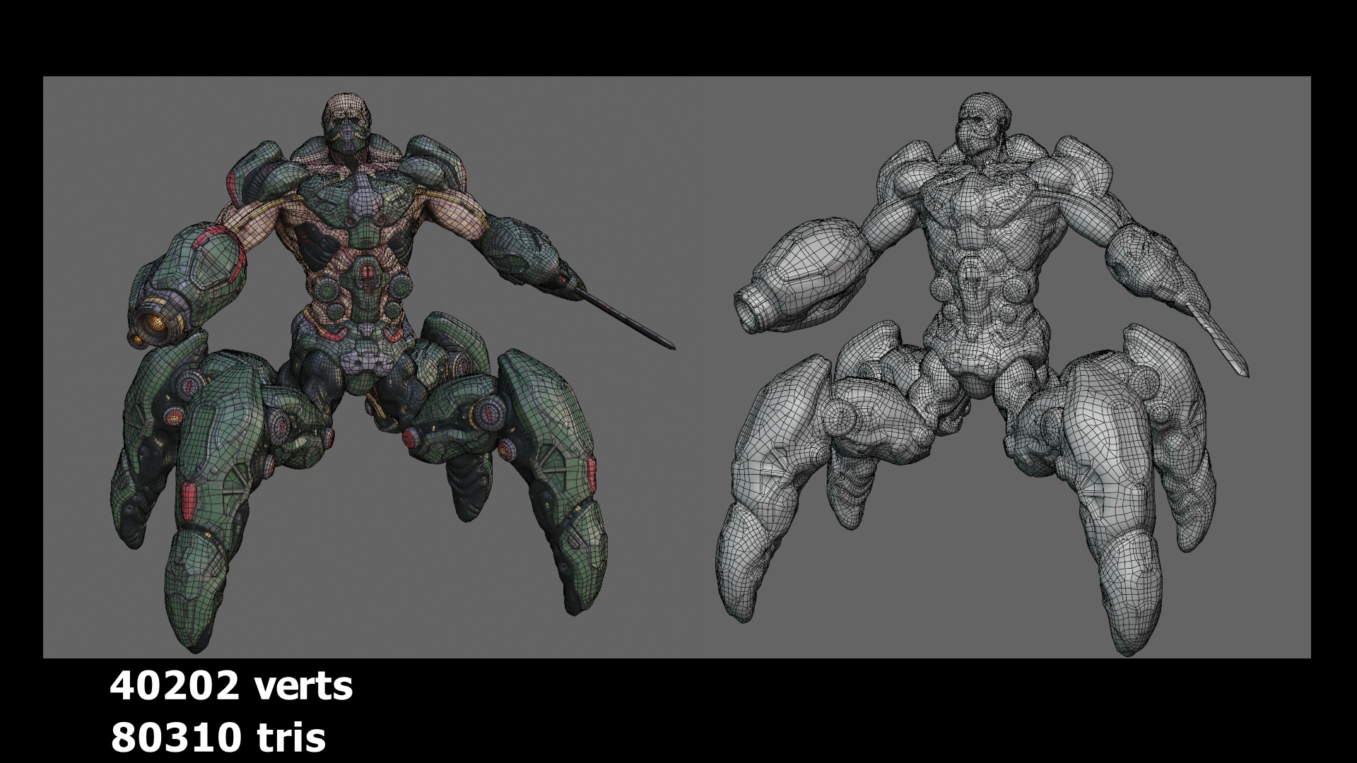 Cyborg Warlord 3D Model
