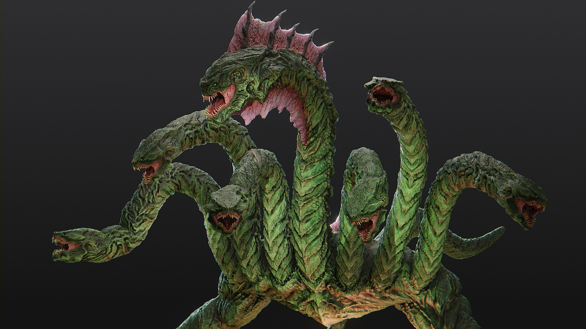 Fantasy Hydra 3D Model