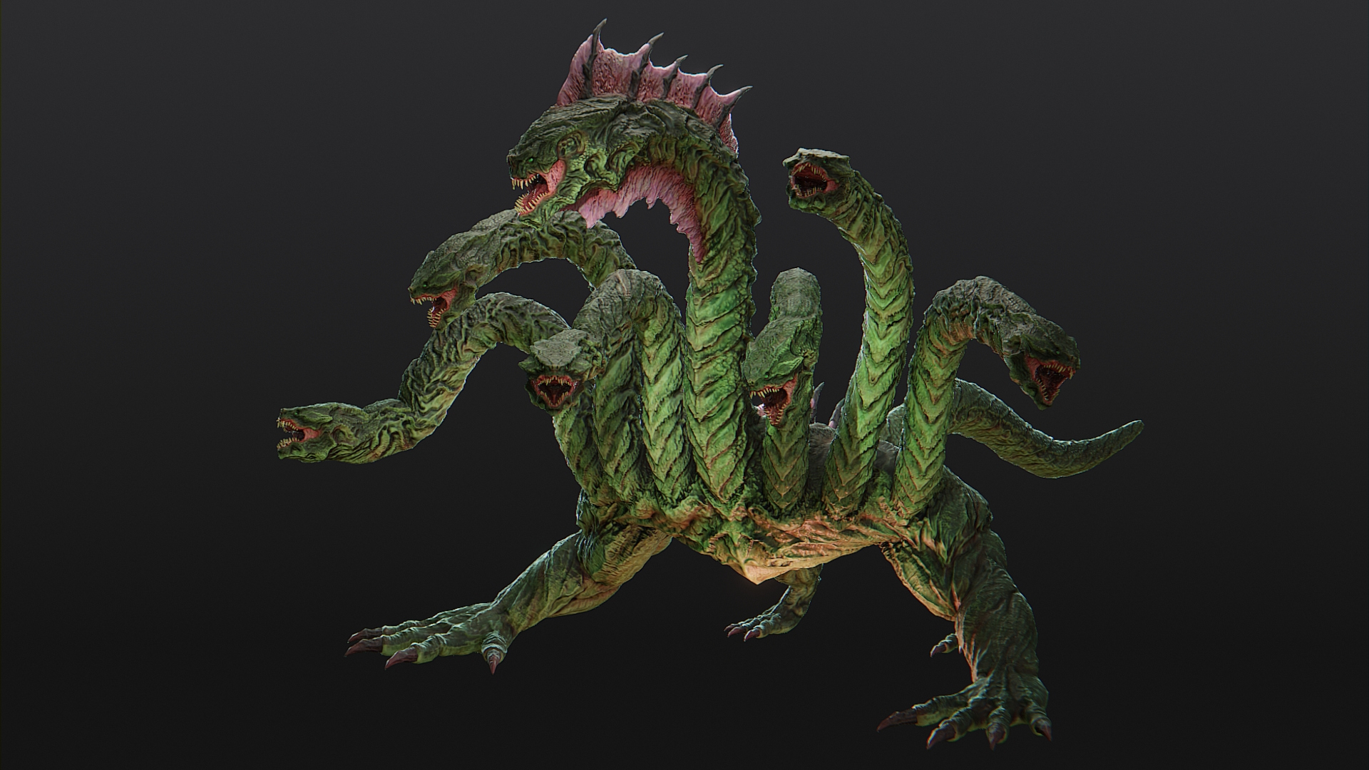 Fantasy Hydra 3D Model