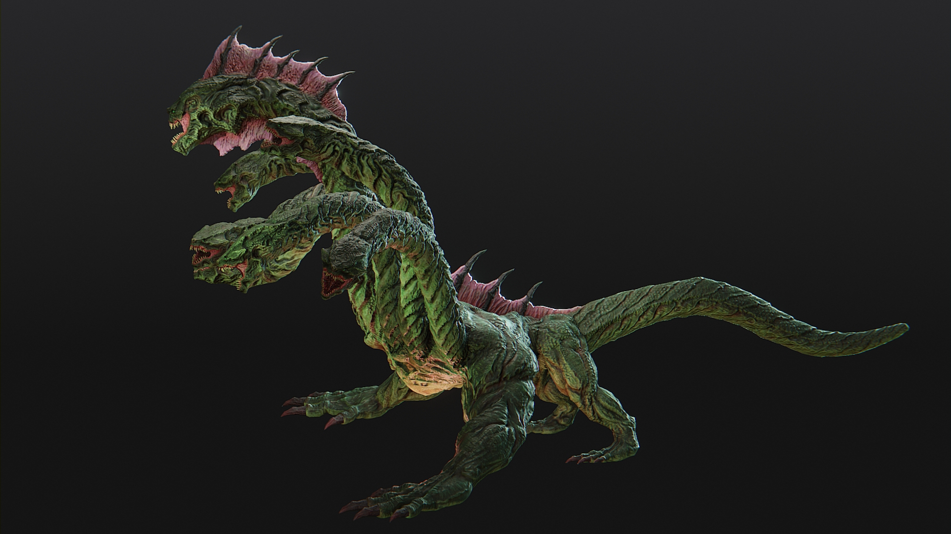 Fantasy Hydra 3D Model