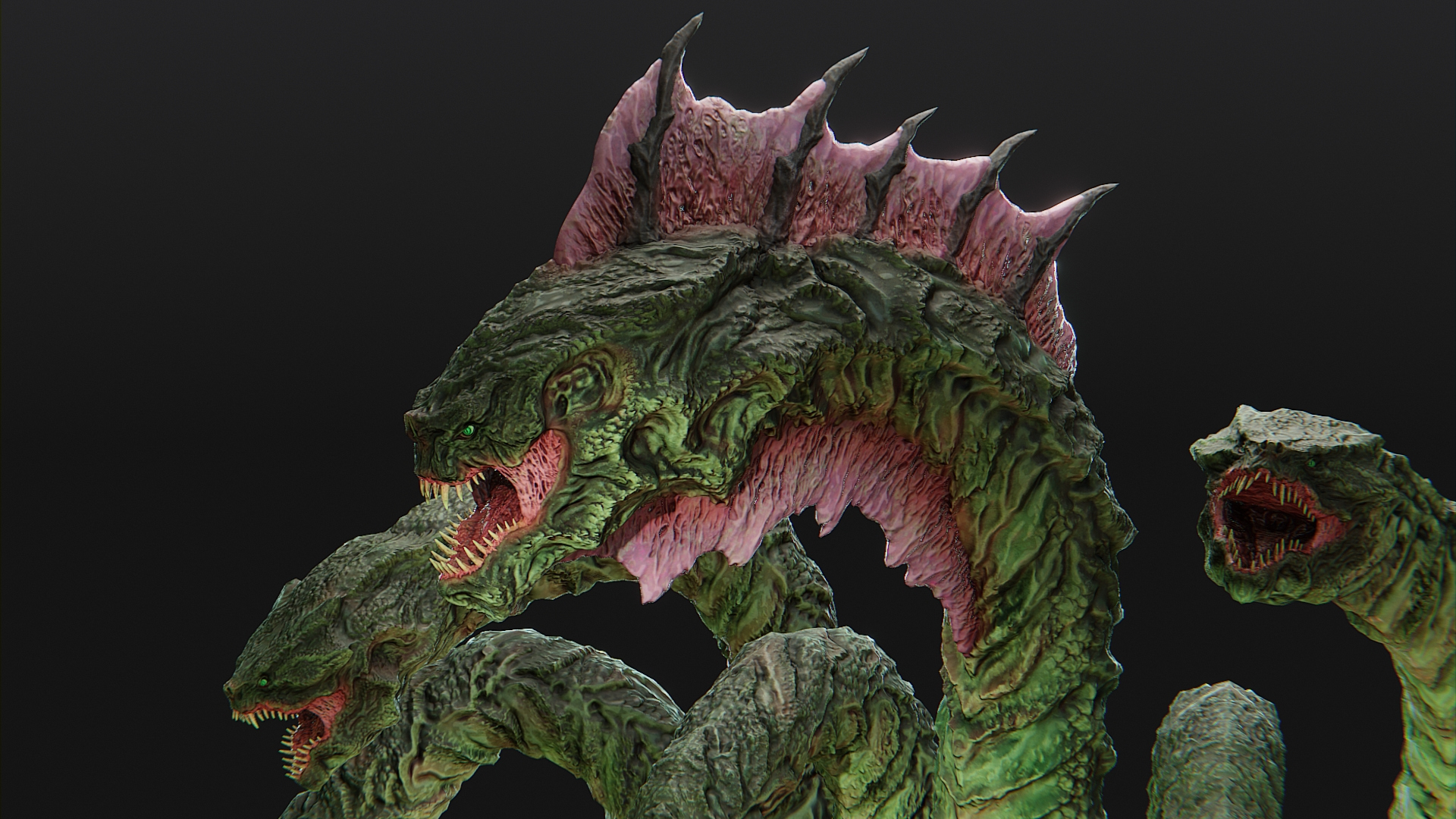 Fantasy Hydra 3D Model