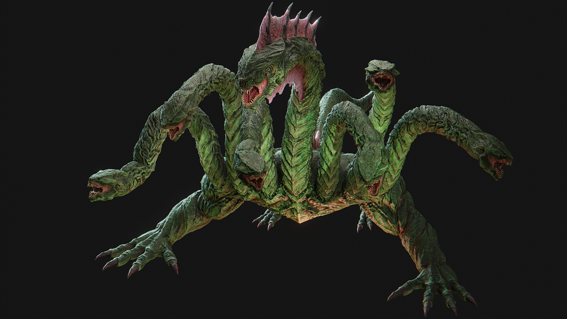 Fantasy Hydra 3D Model