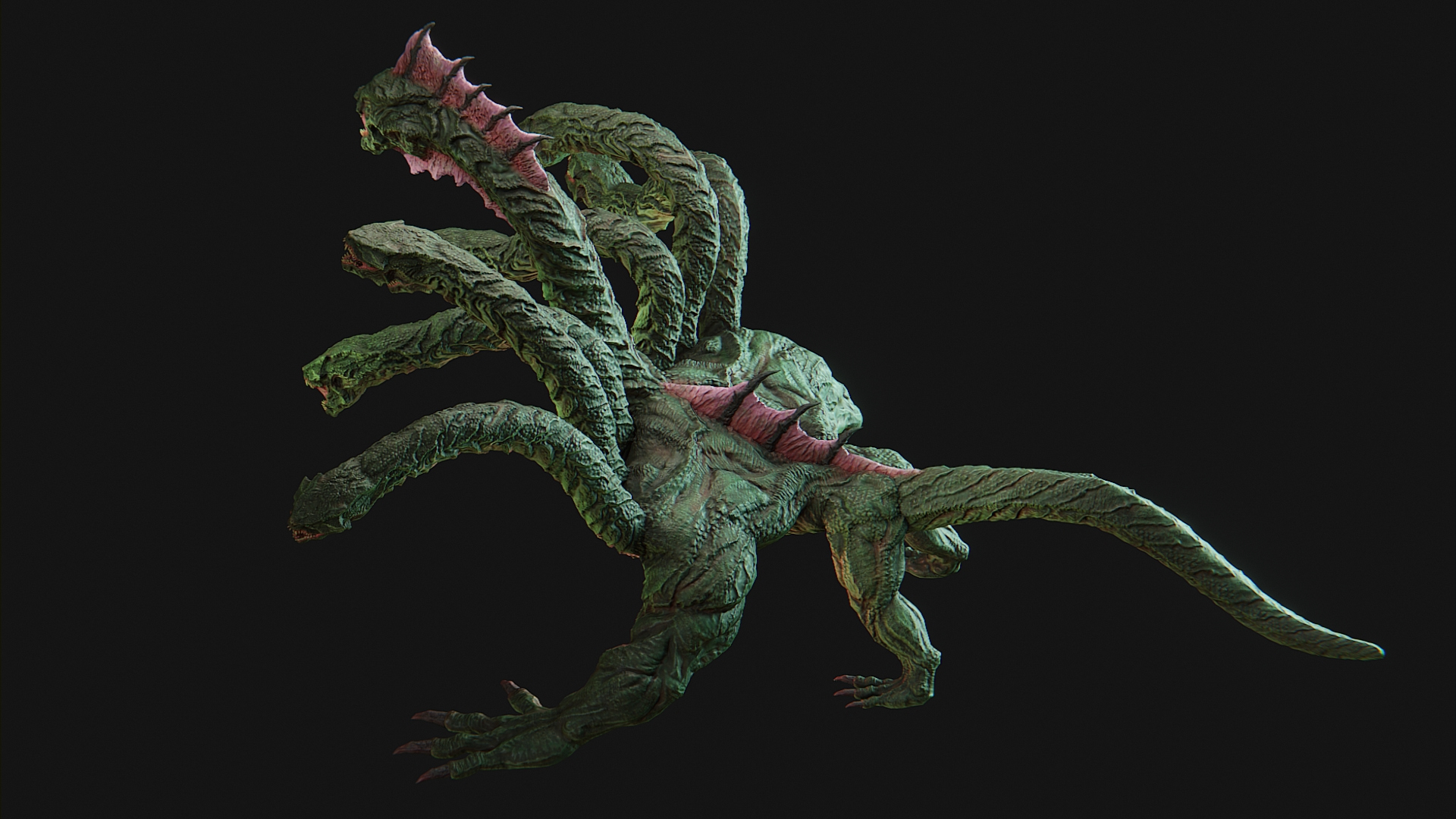 Fantasy Hydra 3D Model