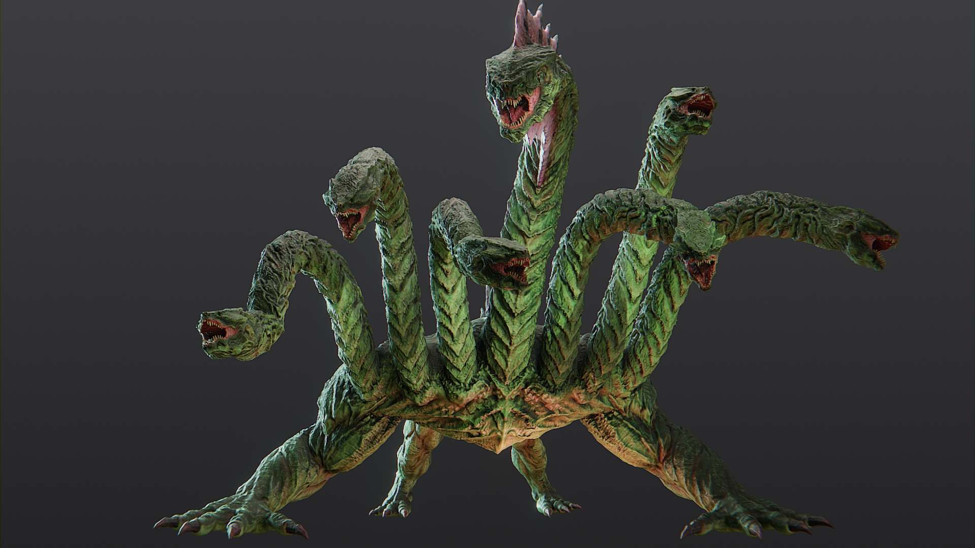 Fantasy Hydra 3D Model