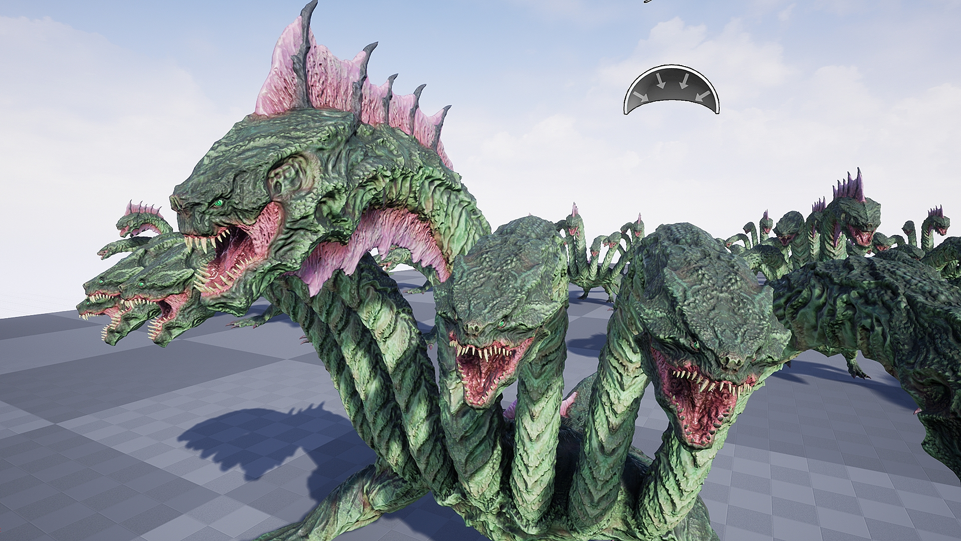 Fantasy Hydra 3D Model