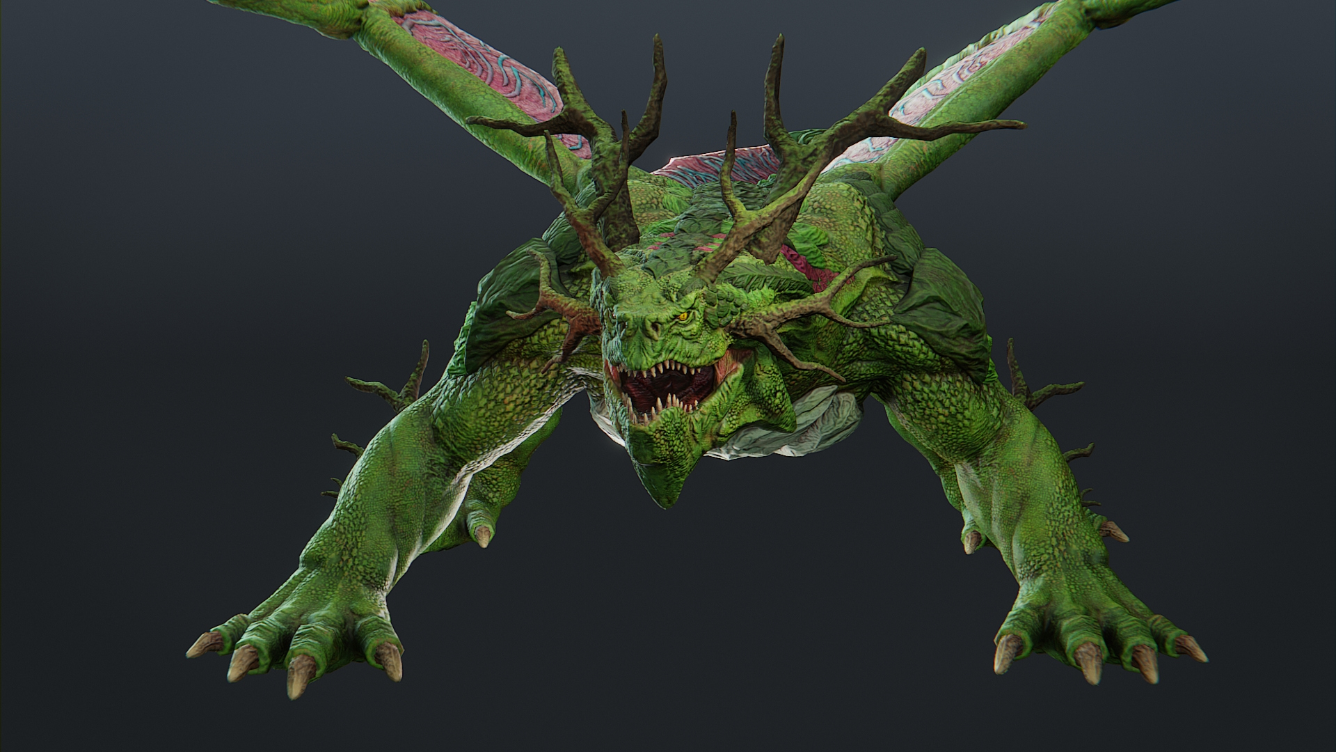 Forest Dragon 3D Model