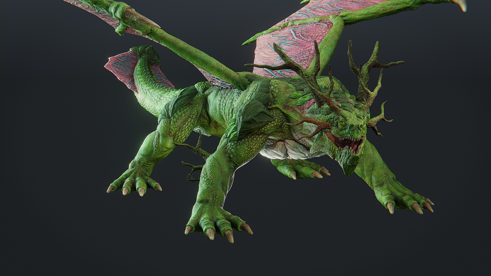 Forest Dragon 3D Model