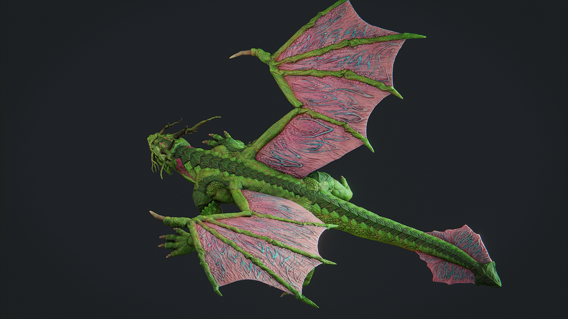 Forest Dragon 3D Model