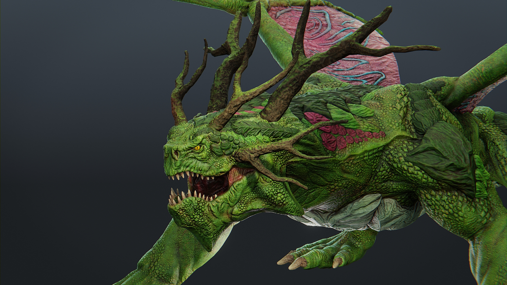 Forest Dragon 3D Model
