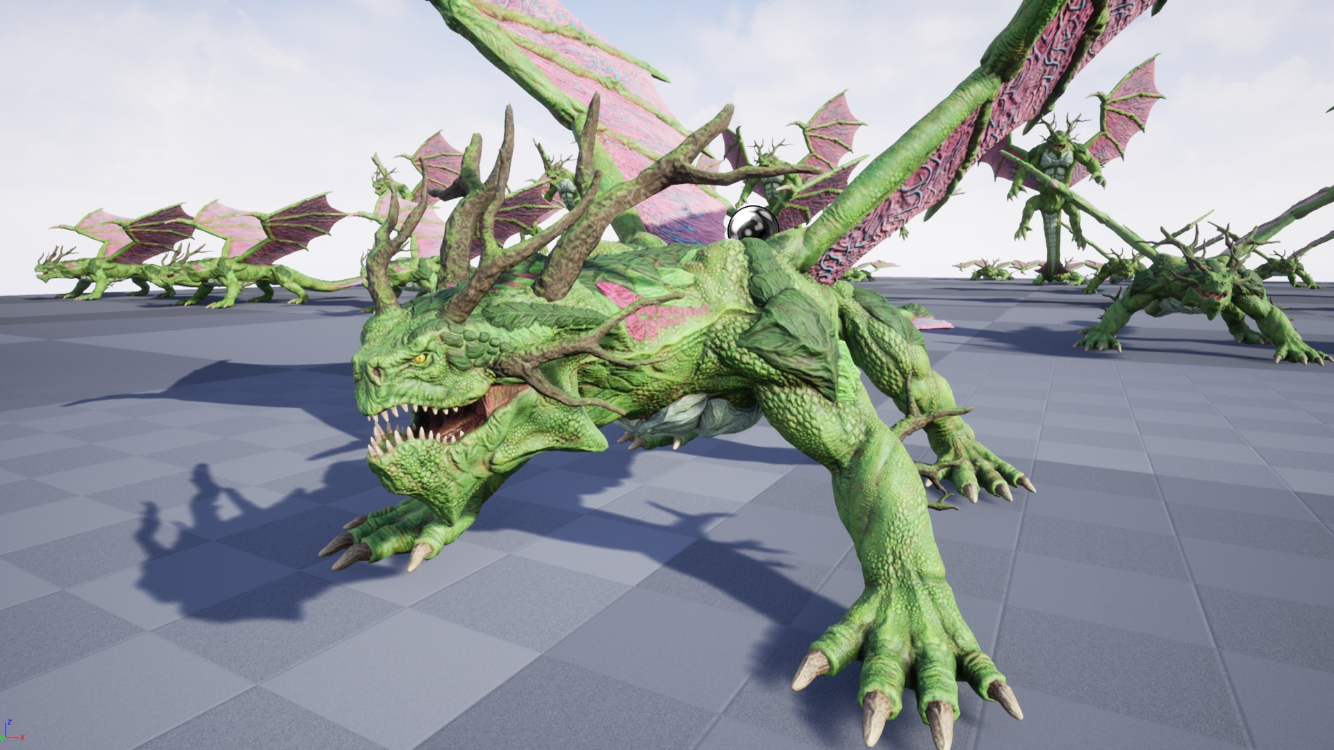 Forest Dragon 3D Model