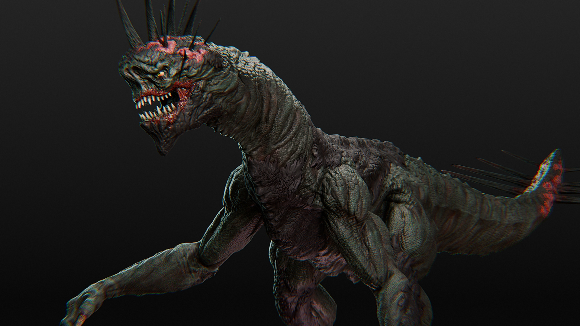 Hybrid Dinosaur 2 3D Model