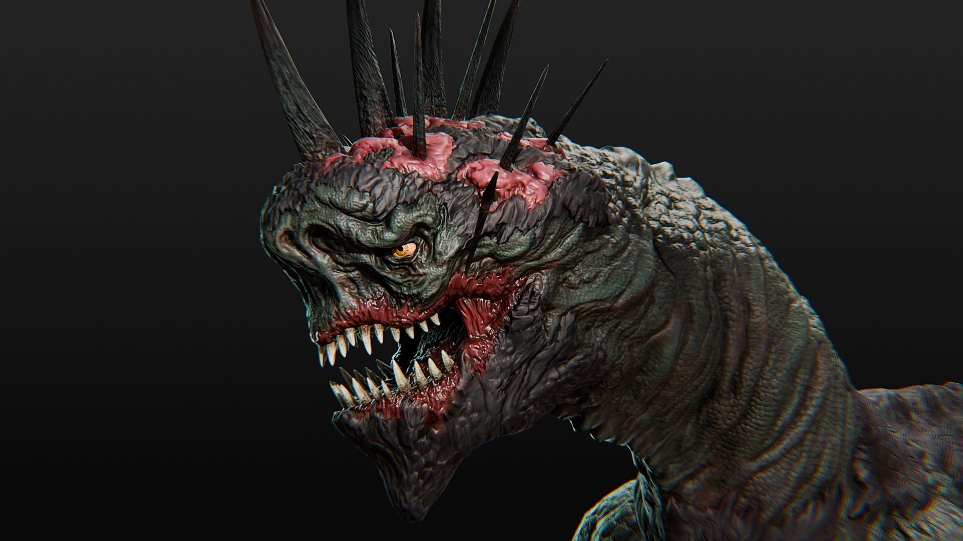 Hybrid Dinosaur 2 3D Model