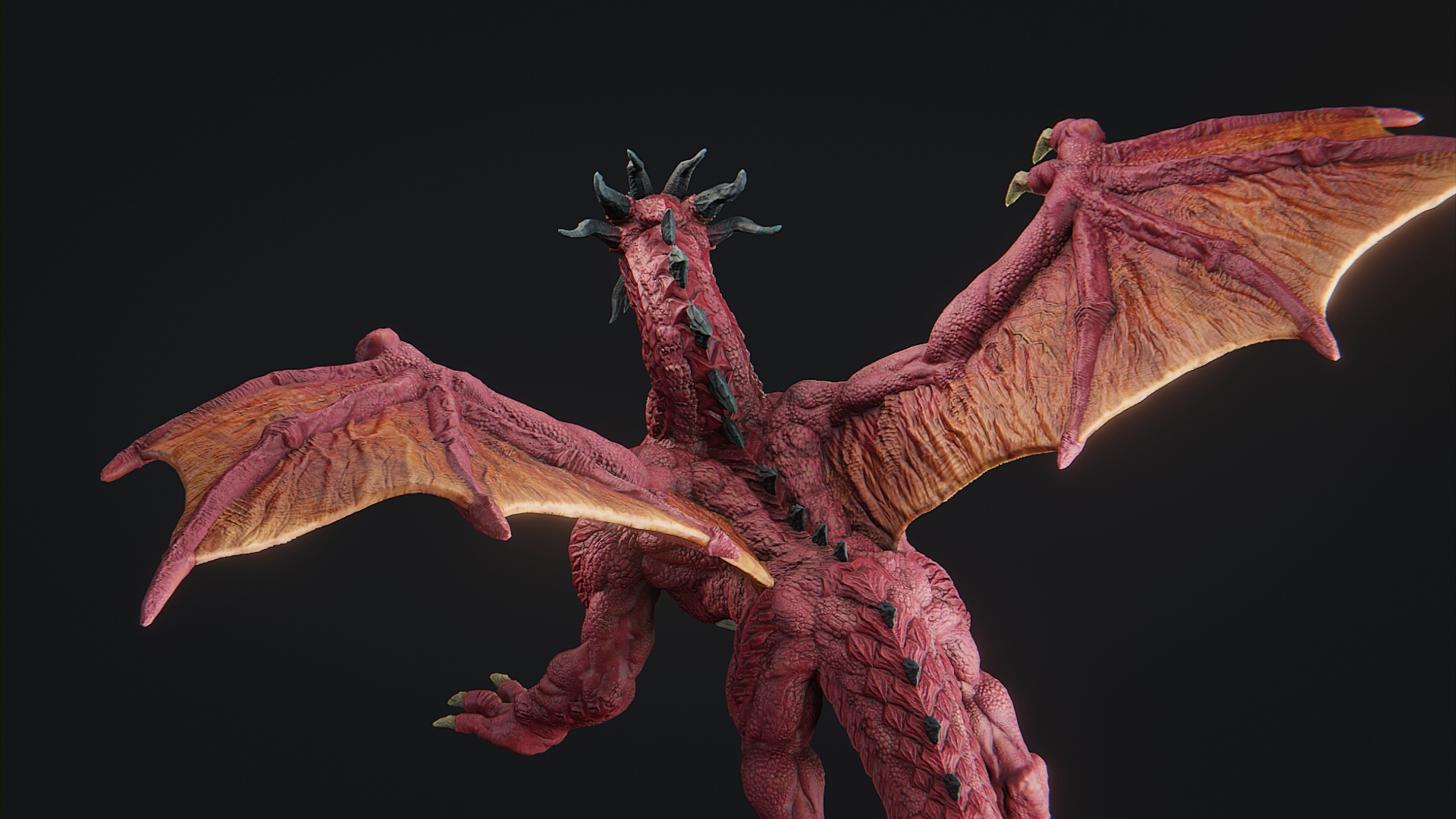 Royal Red Dragon 3D Model