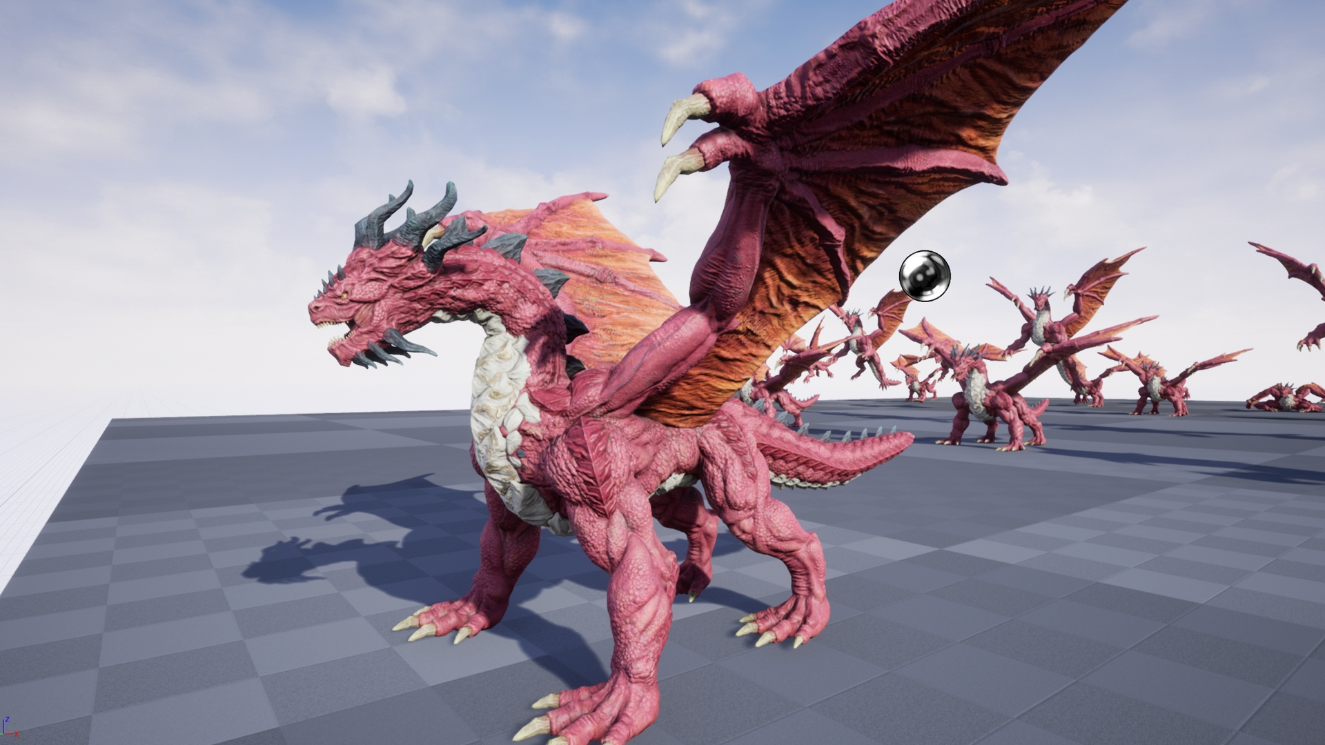Royal Red Dragon 3D Model