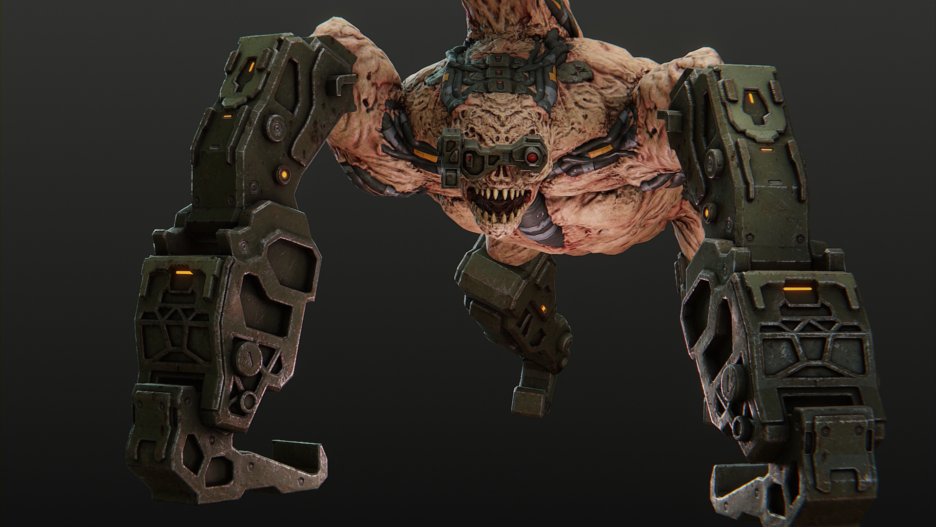 Siege Cyborg 3D Model