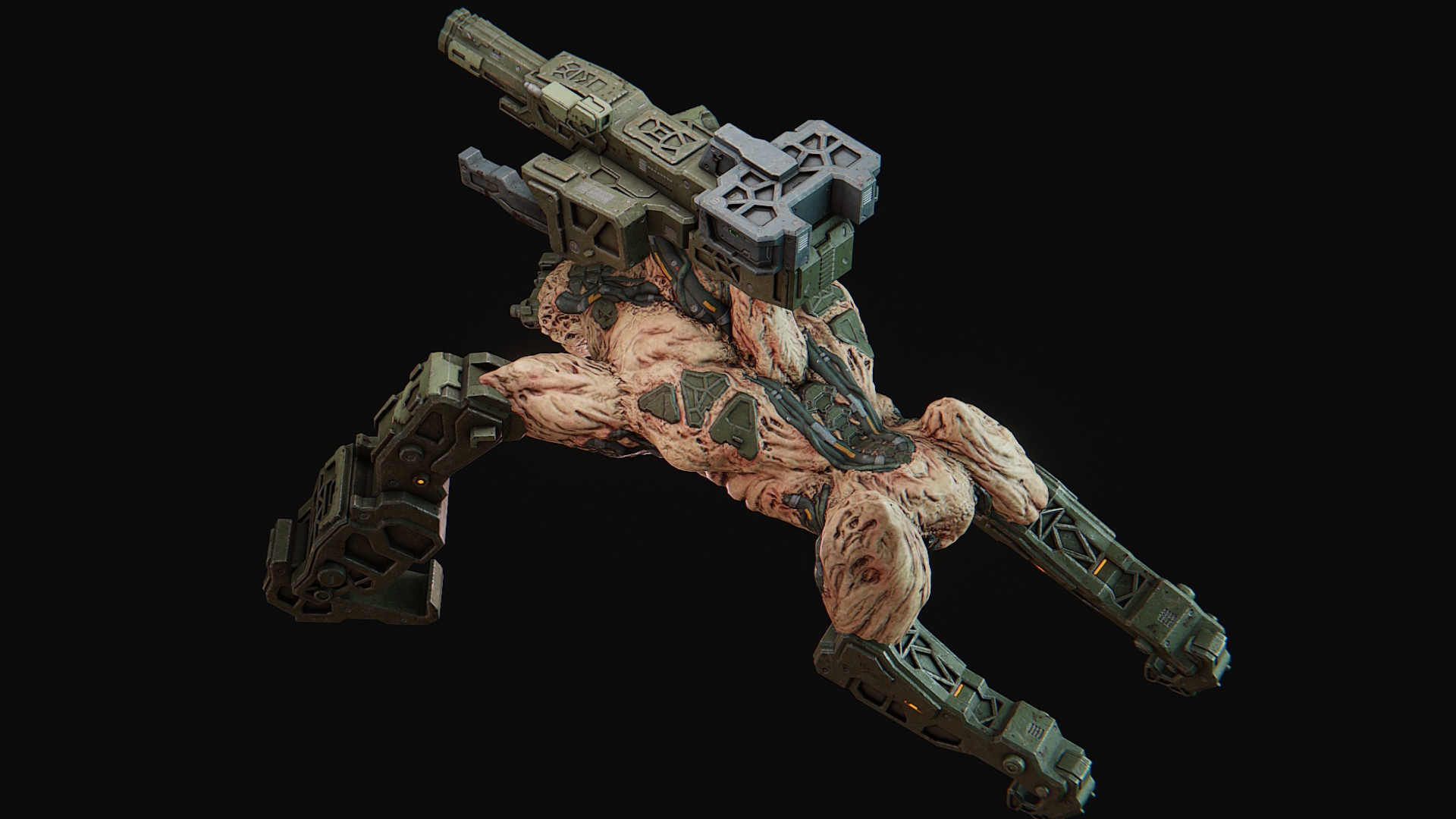 Siege Cyborg 3D Model