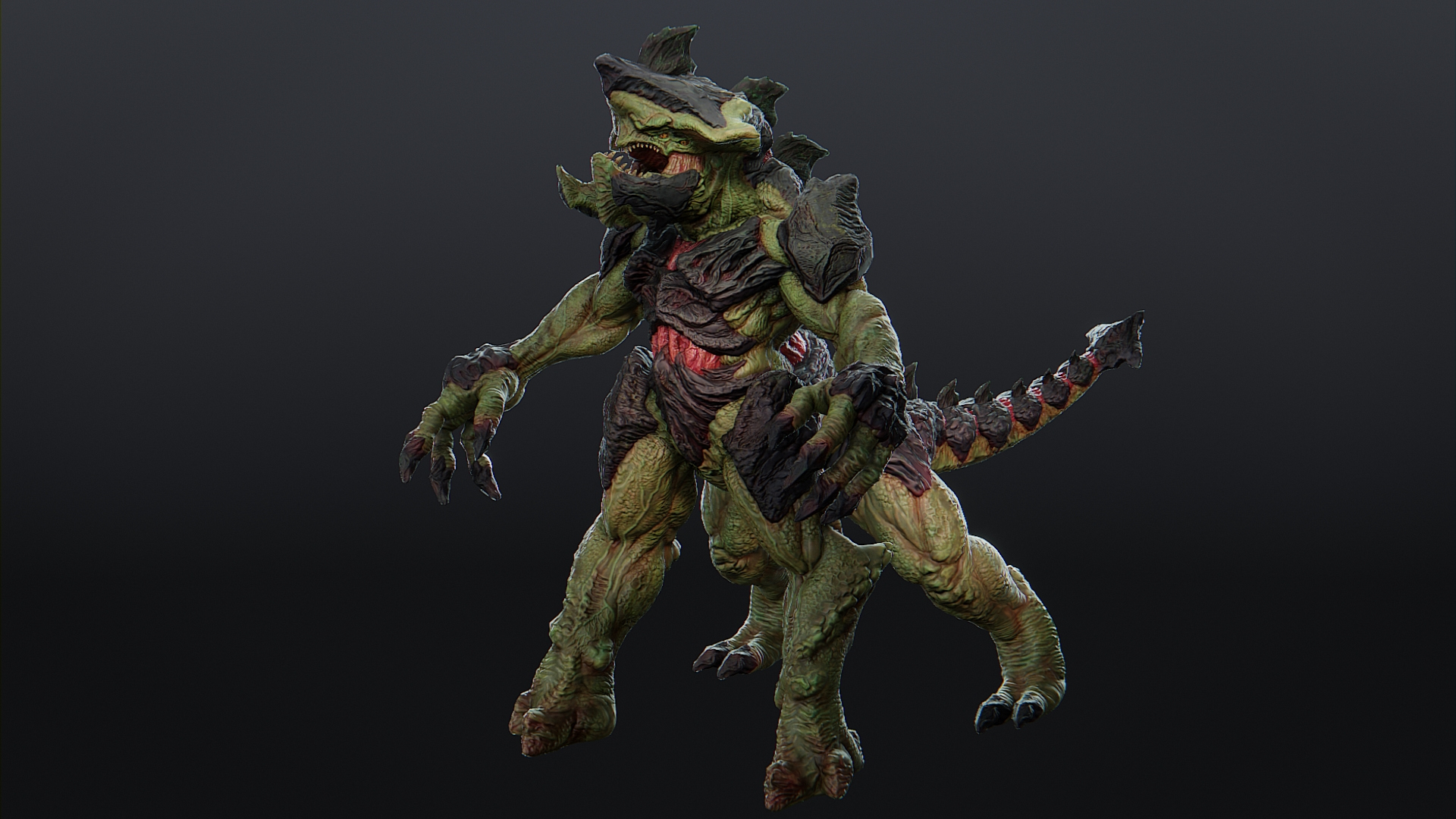 Titan Kaiju Alien 3D Model