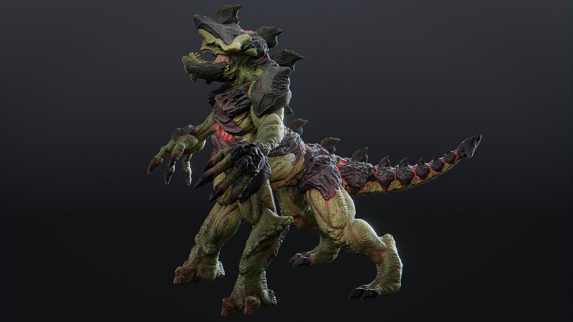 Titan Kaiju Alien 3D Model