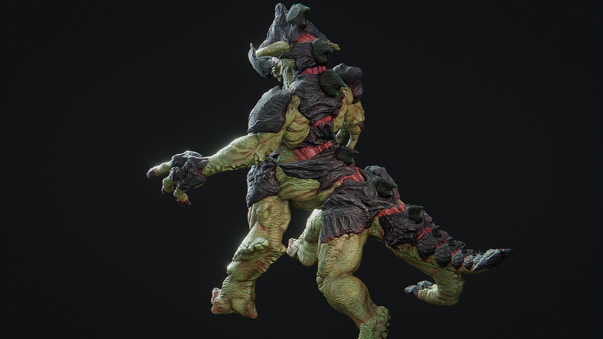 Titan Kaiju Alien 3D Model
