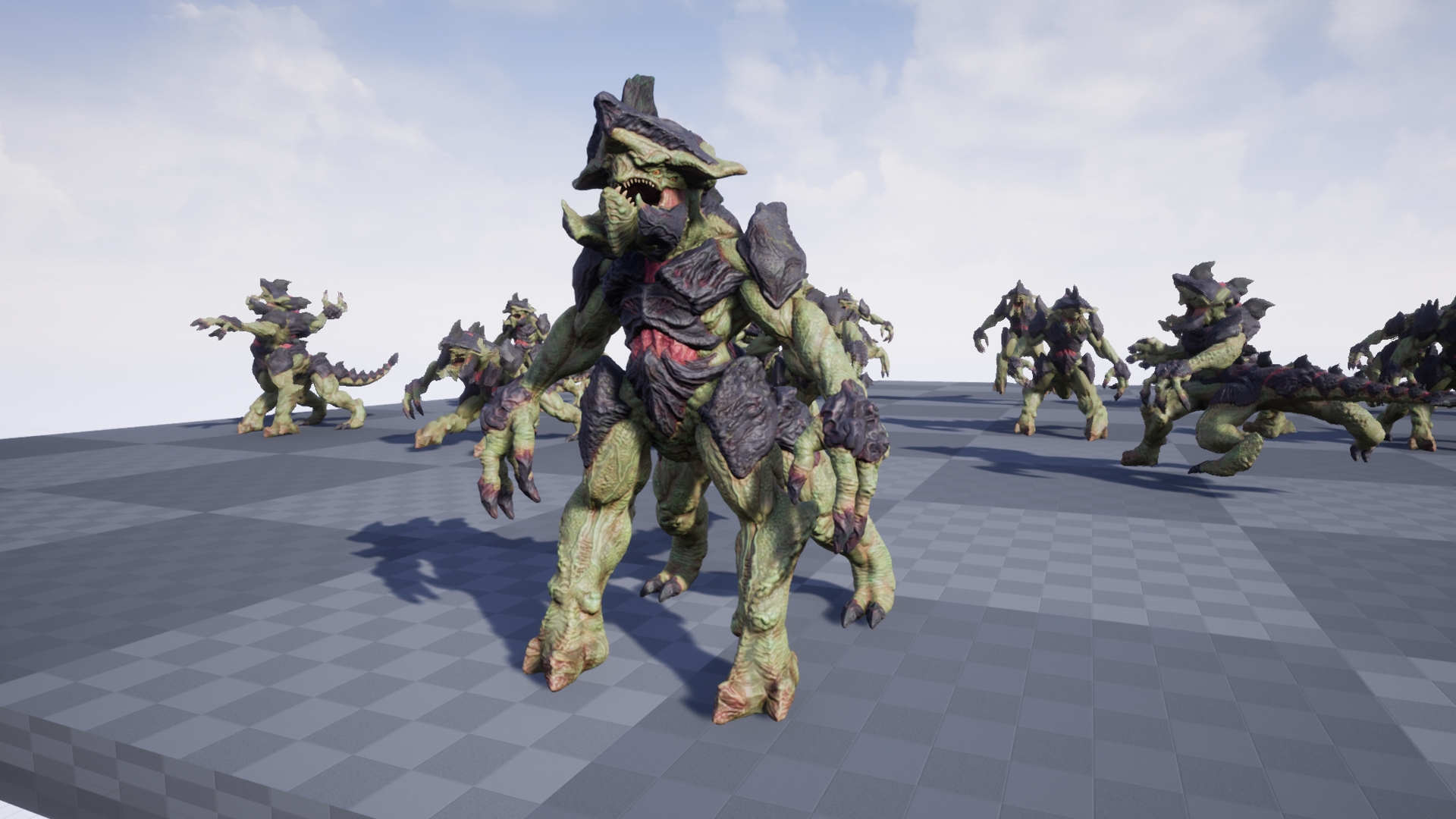 Titan Kaiju Alien 3D Model