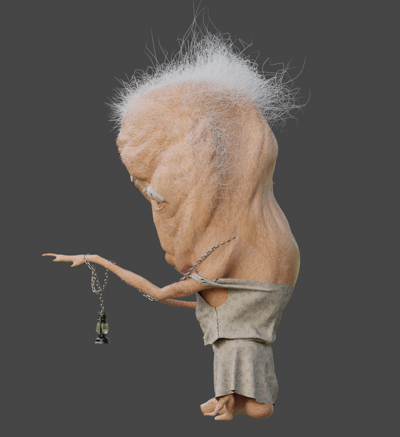 Uh.. Granny 3D Render, Digital Artwork by Alexandro Gusso