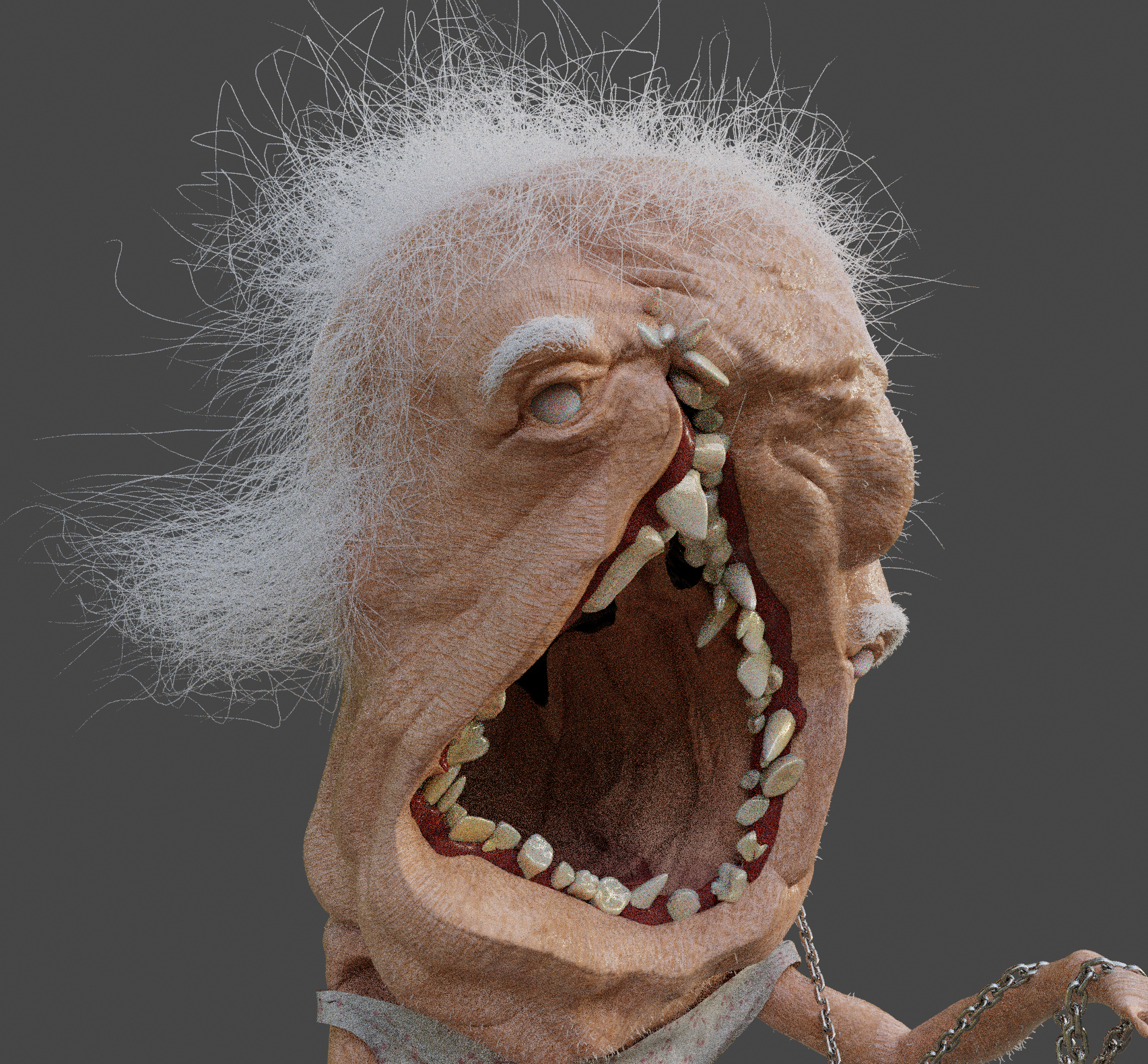 Uh.. Granny 3D Render, Digital Artwork by Alexandro Gusso