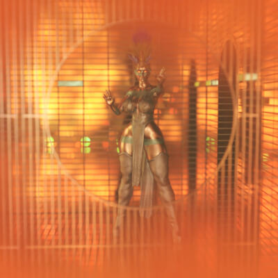 The Fire Priestess 1 3D Wallpaper