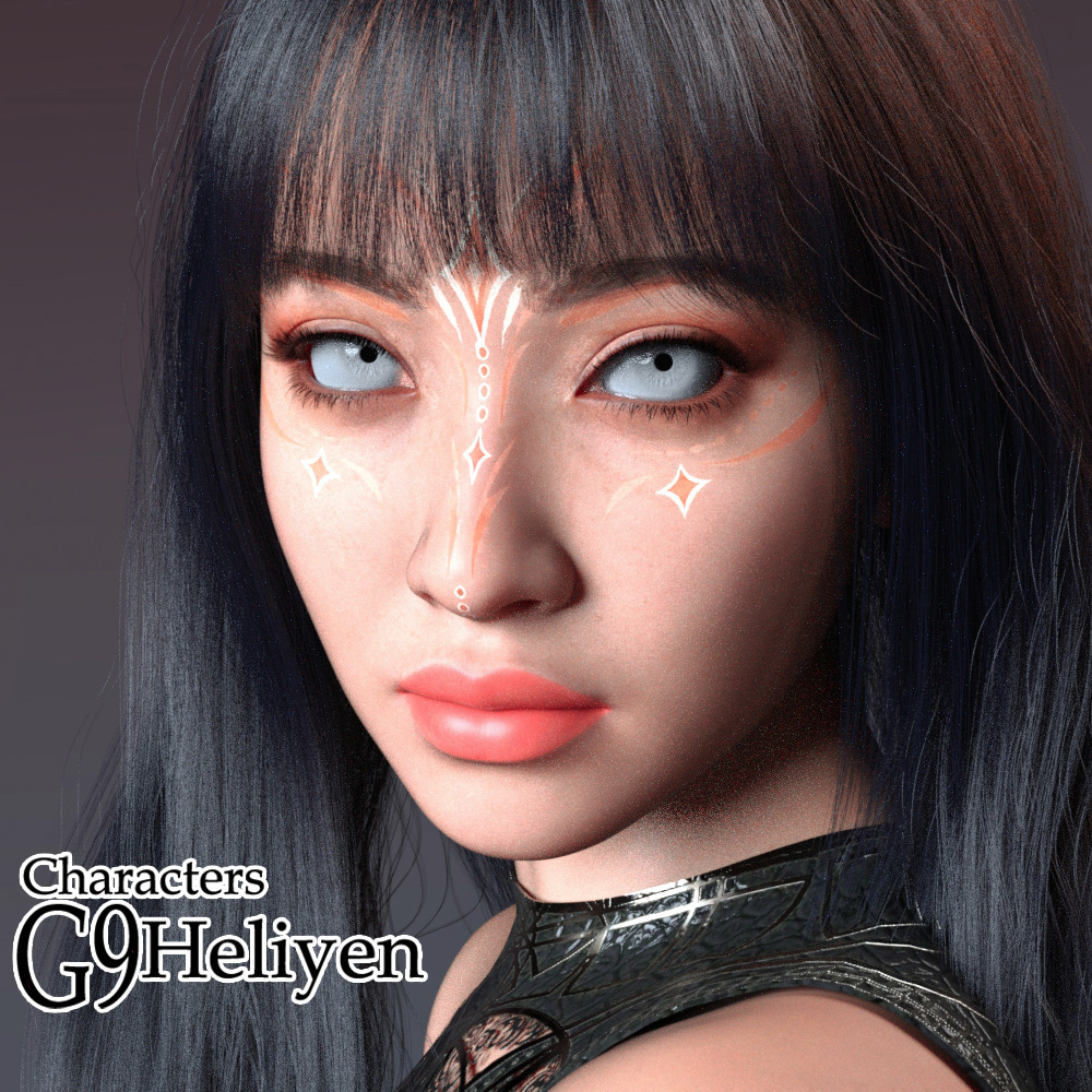 Heliyen Characters for Genesis 9 Female Daz Content