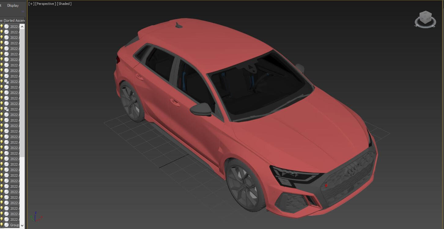 Audi RS3 Sportback 2022 3D Model