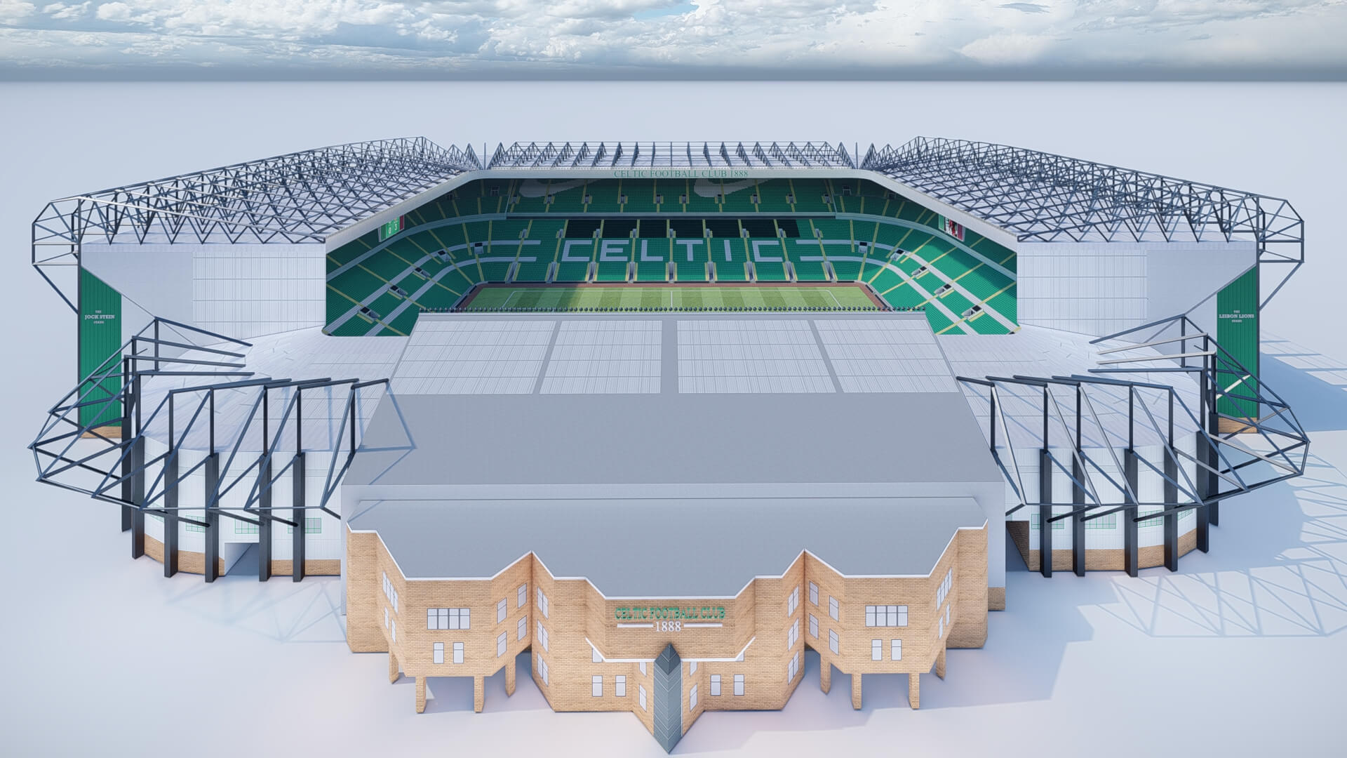 Celtic Park Stadium 3D Model