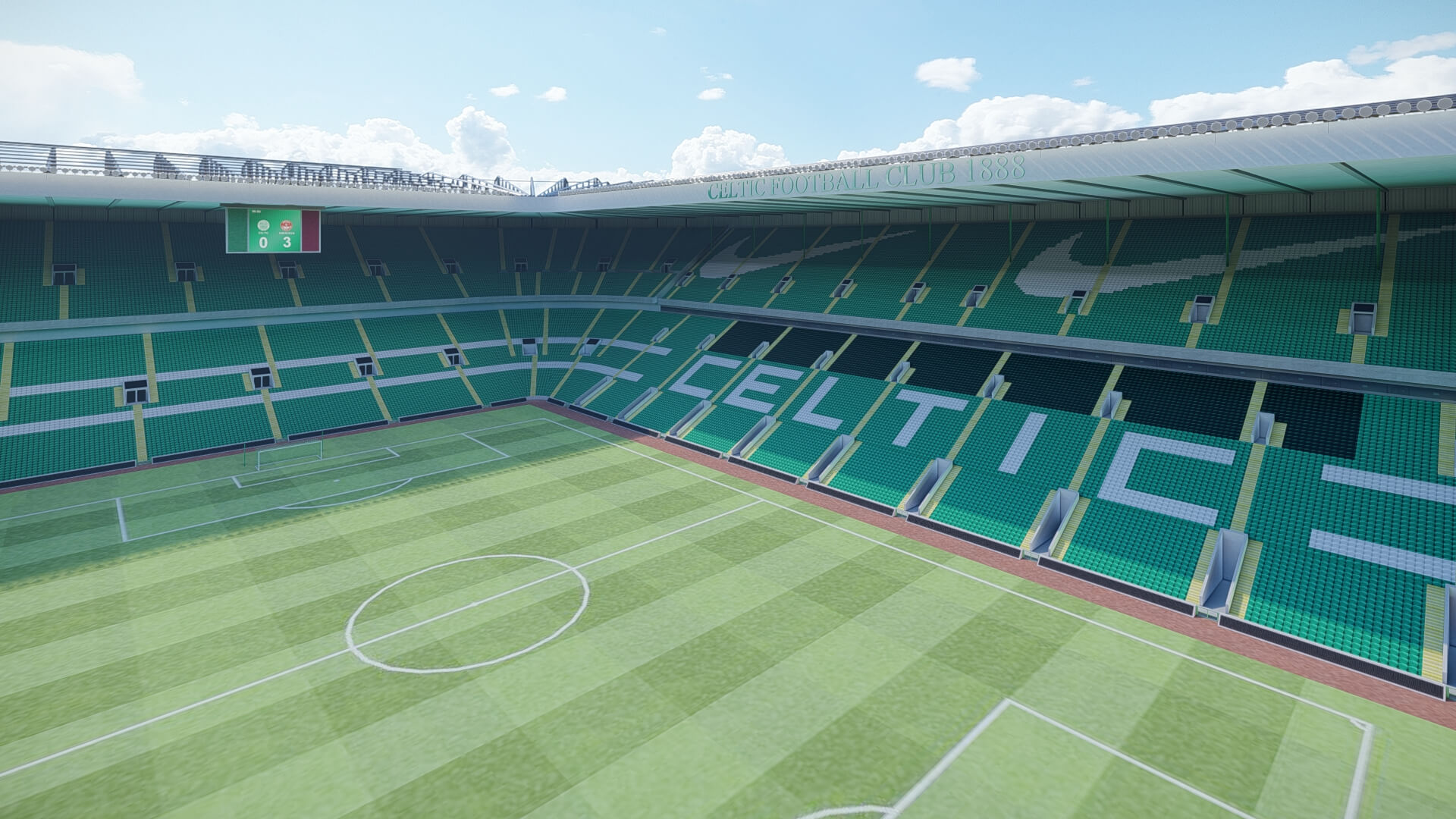 Celtic Park Stadium 3D Model