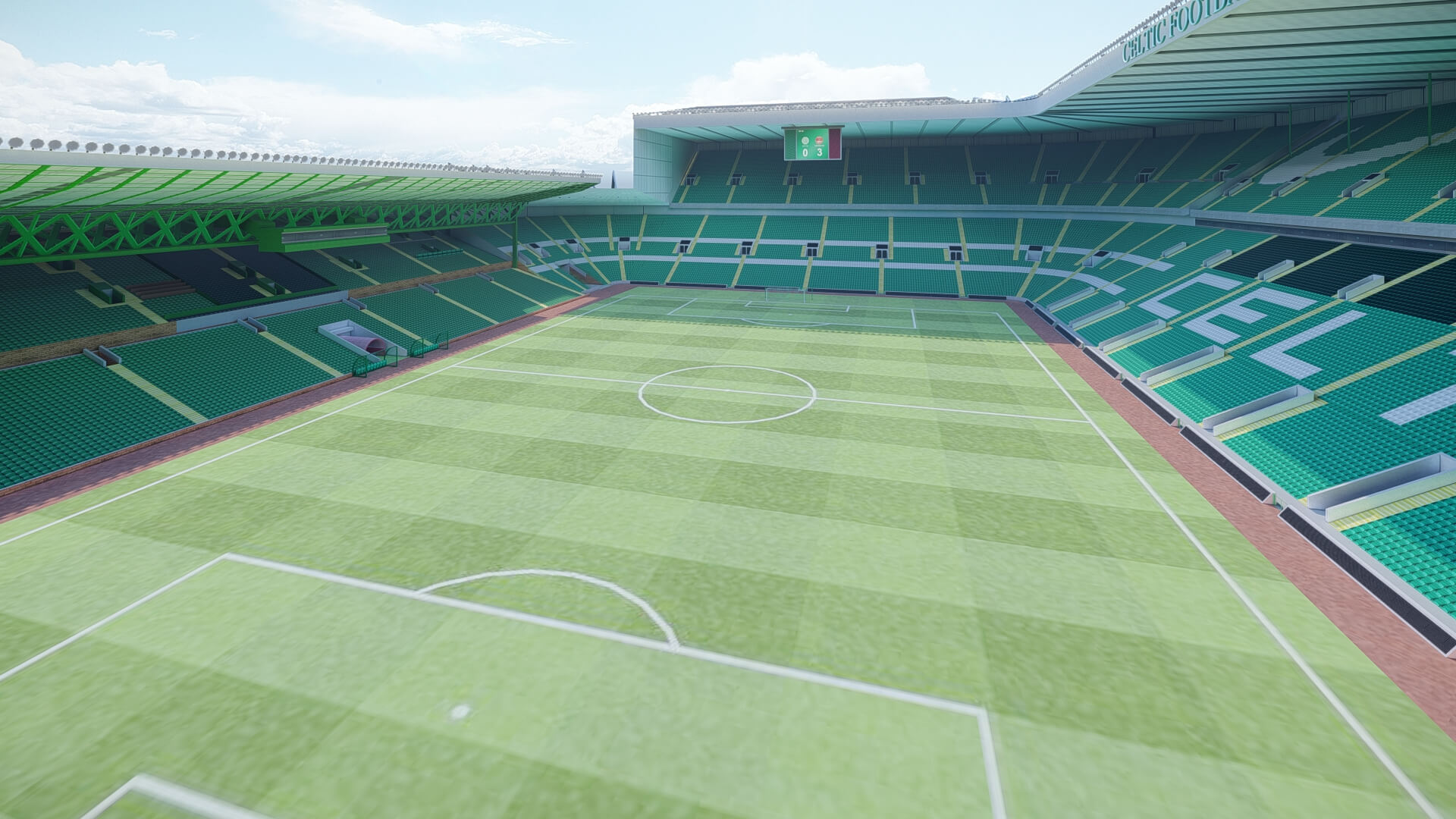 Celtic Park Stadium 3D Model
