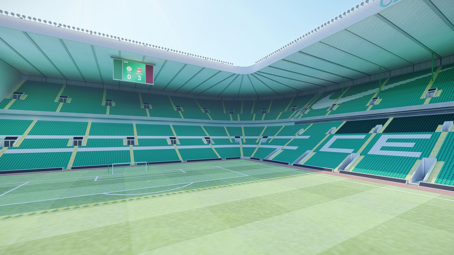 Celtic Park Stadium 3D Model