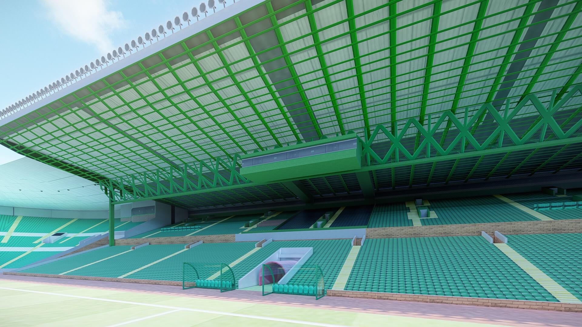 Celtic Park Stadium 3D Model