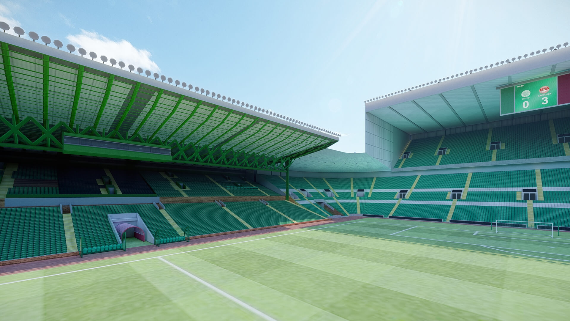 Celtic Park Stadium 3D Model