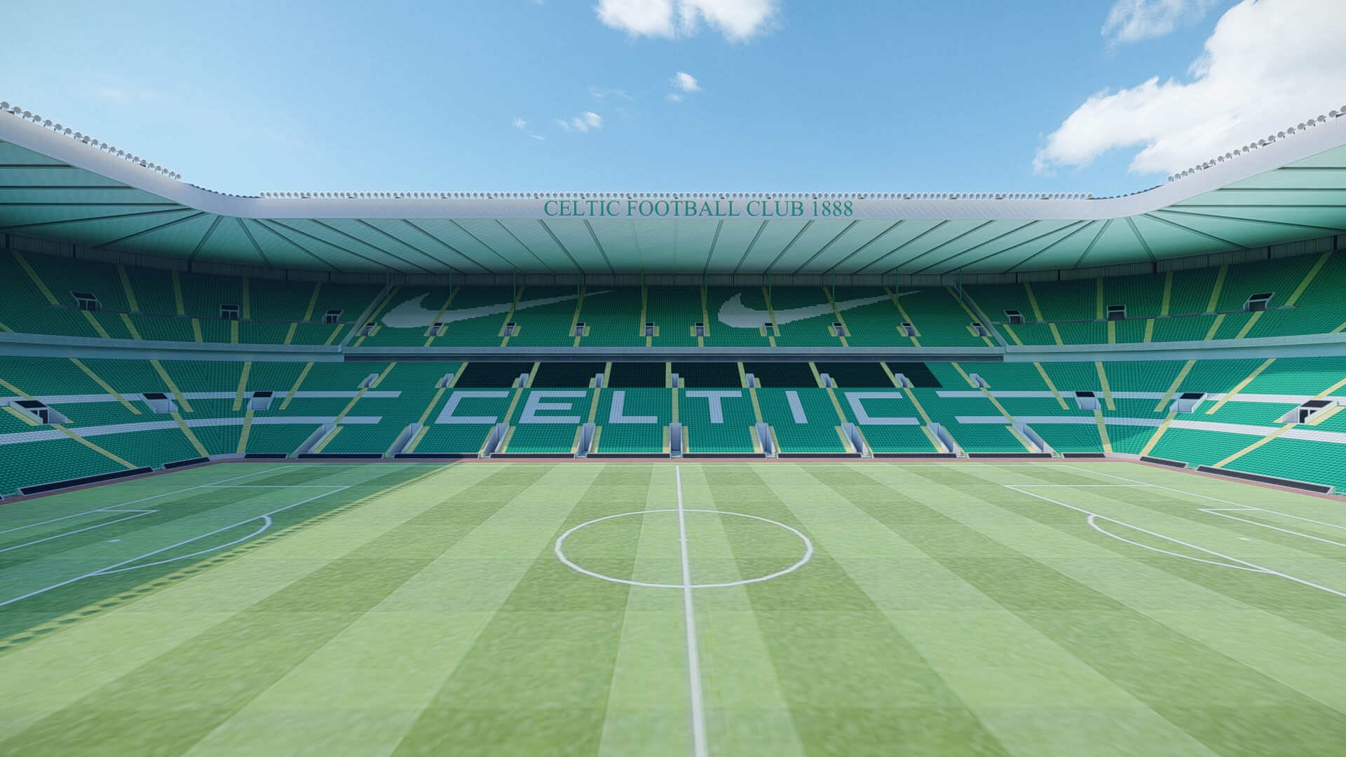 Celtic Park Stadium 3D Model