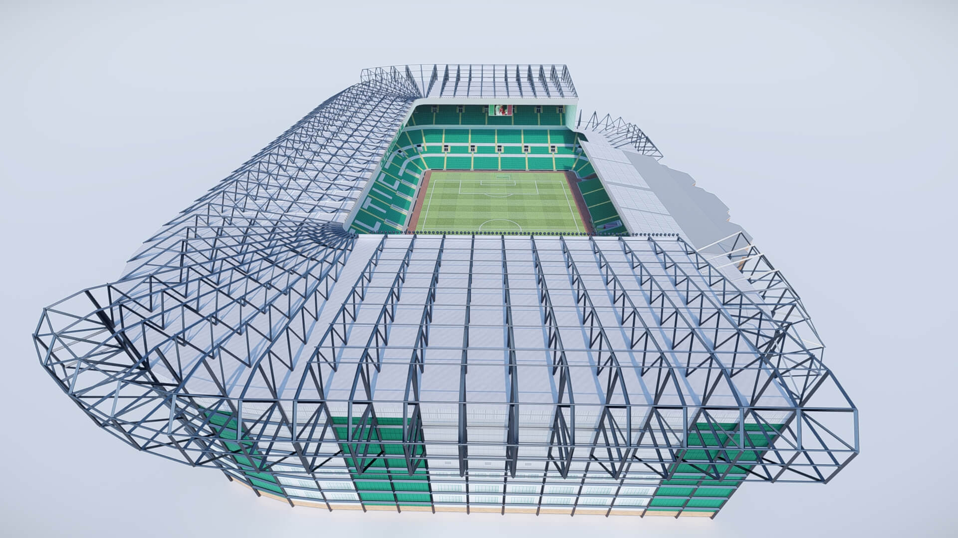 Celtic Park Stadium 3D Model